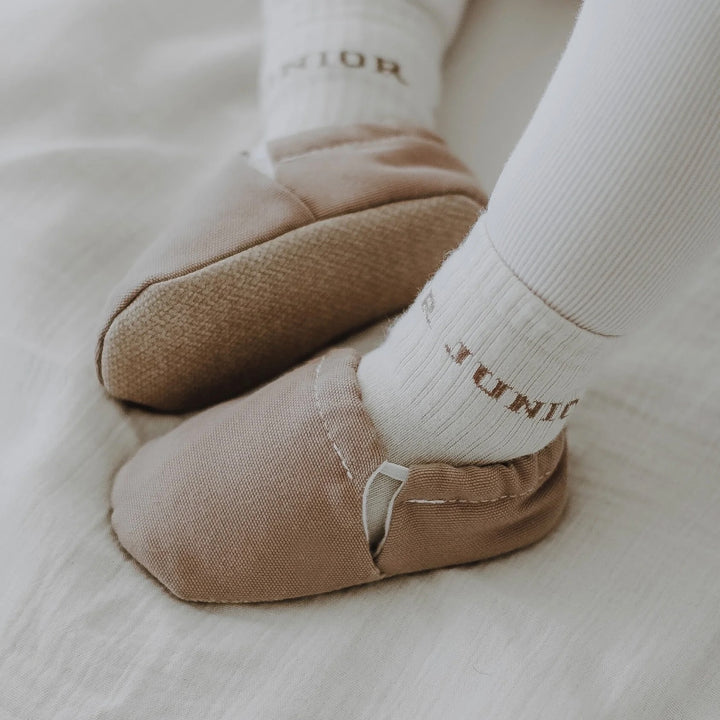 Cosy Roots - Krabbelschuhe Uni Caramel