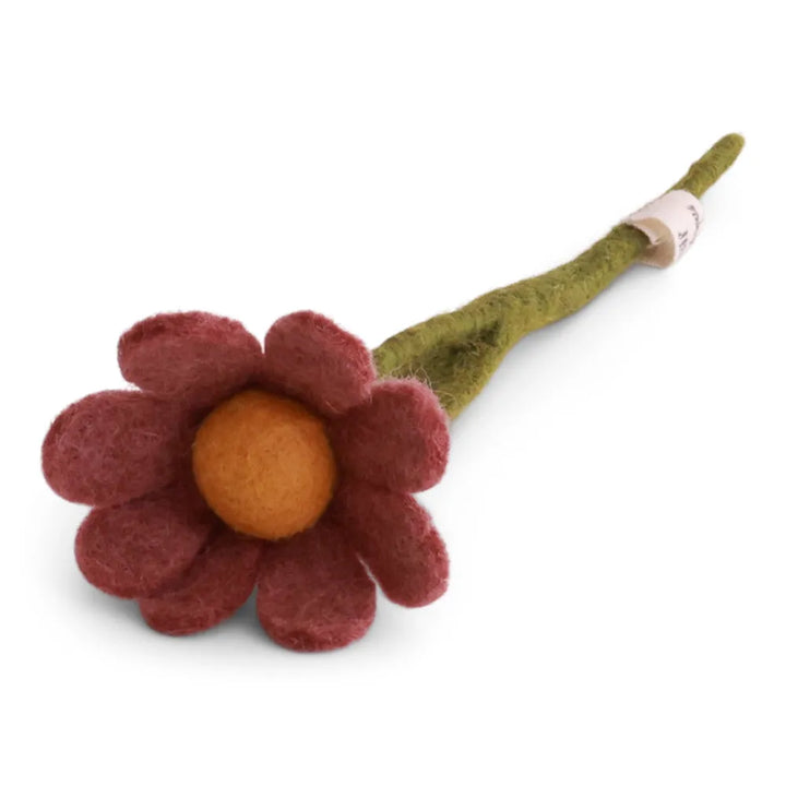 Gry &amp; Sif - Kleine Anemone Filz mit Blatt Rouge