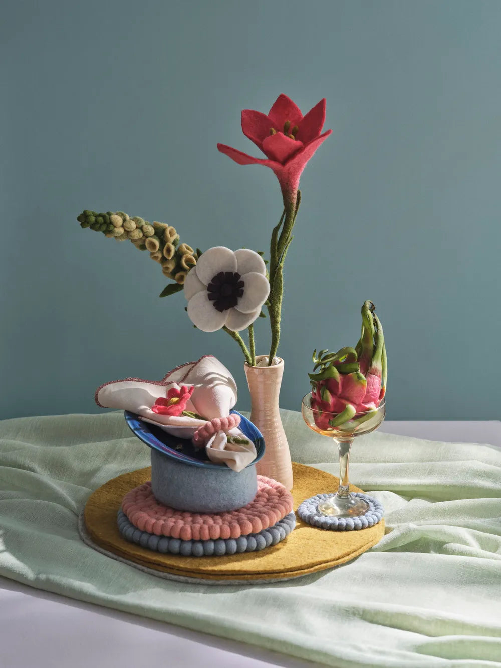 Gry & Sif - Fingerhut Filzblume - Hellgelb
