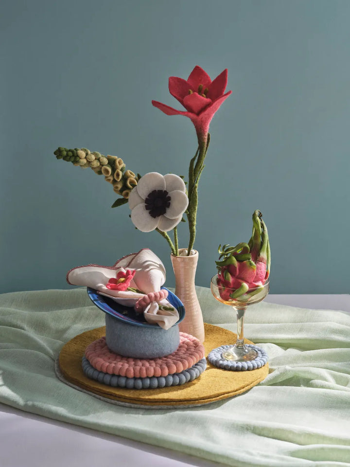 Gry & Sif - Fingerhut Filzblume - Hellgelb