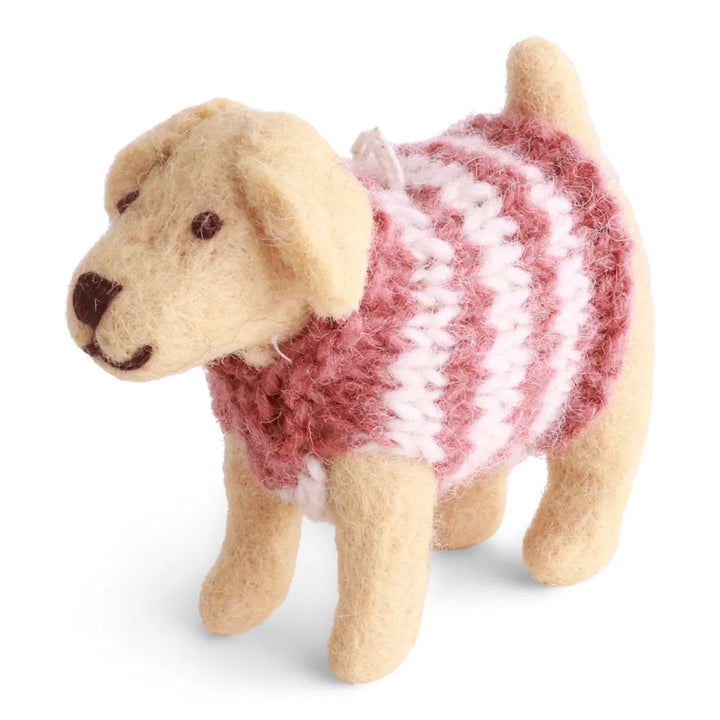 Gry &amp; Sif - Labrador Filz mit Strickpullover