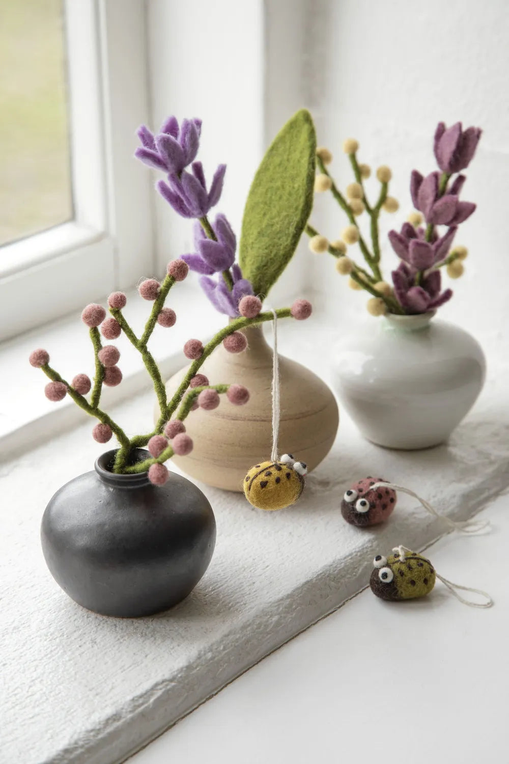Gry & Sif - Mini Zweig mit hellgelben Beeren