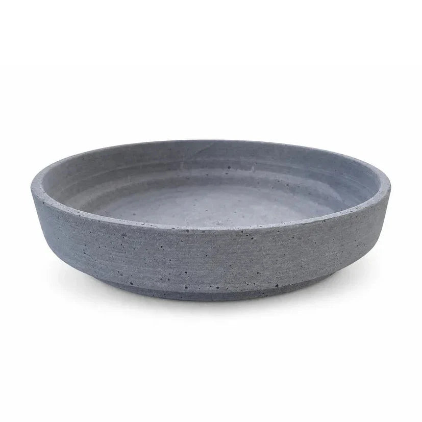 Alsaba Home - Flache Dekoschale in Betonoptik — Small | Ø 20 cm