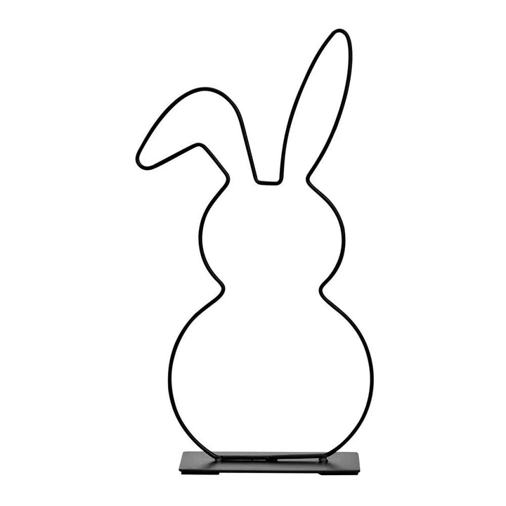 G. Wurm - Aufsteller Hase Metall schwarz