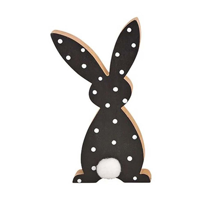 G. Wurm - Aufsteller Hase Holz mit Puschel