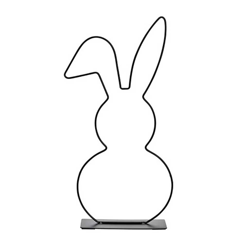 G. Wurm - Aufsteller Hase Metall schwarz