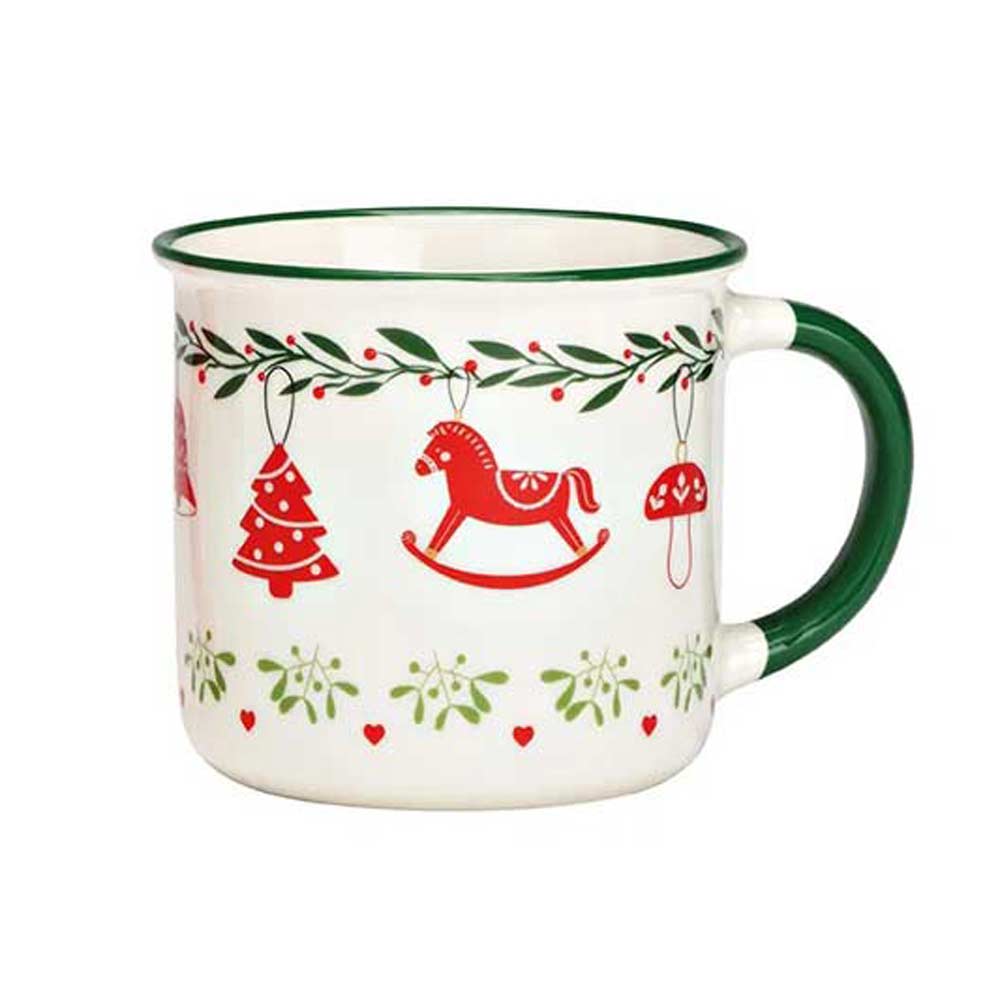 G. Wurm - Becher Weihnachtsmotive aus Porzellan