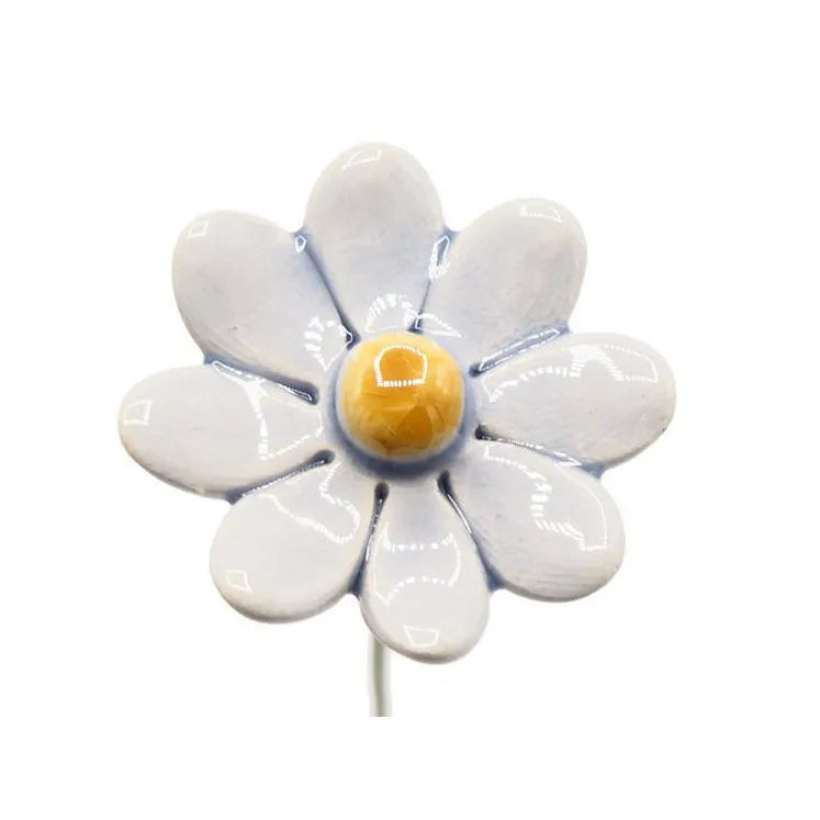 Department-M - Gänseblümchen Keramikblume klein hellblau
