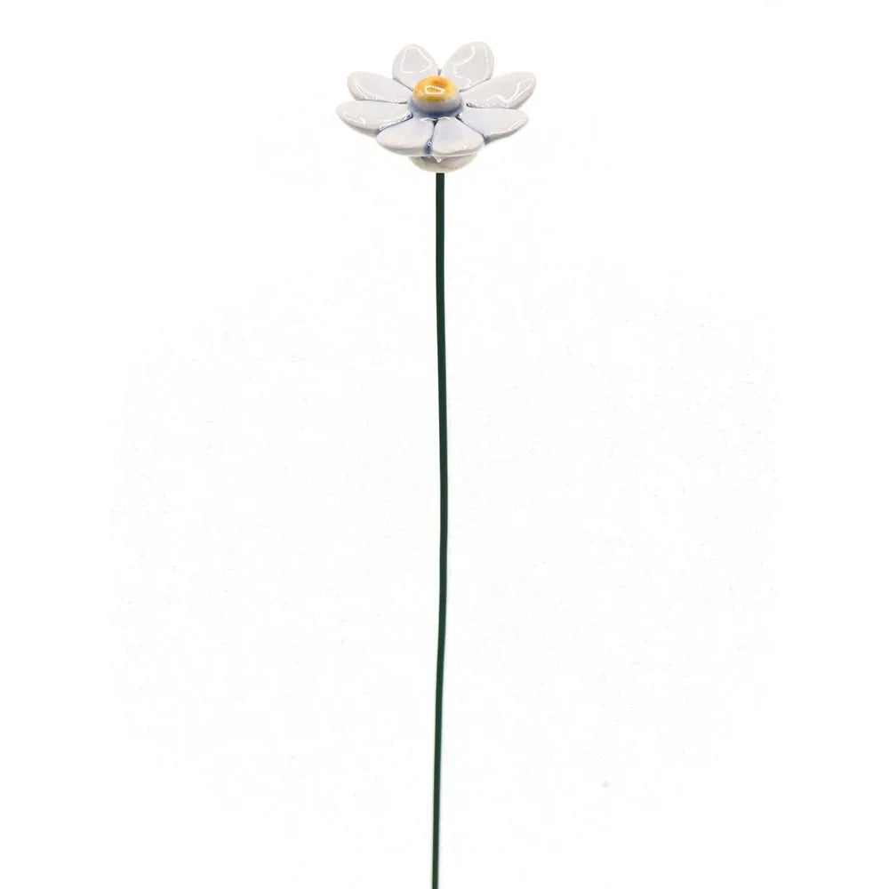 Department-M - Gänseblümchen Keramikblume klein hellblau