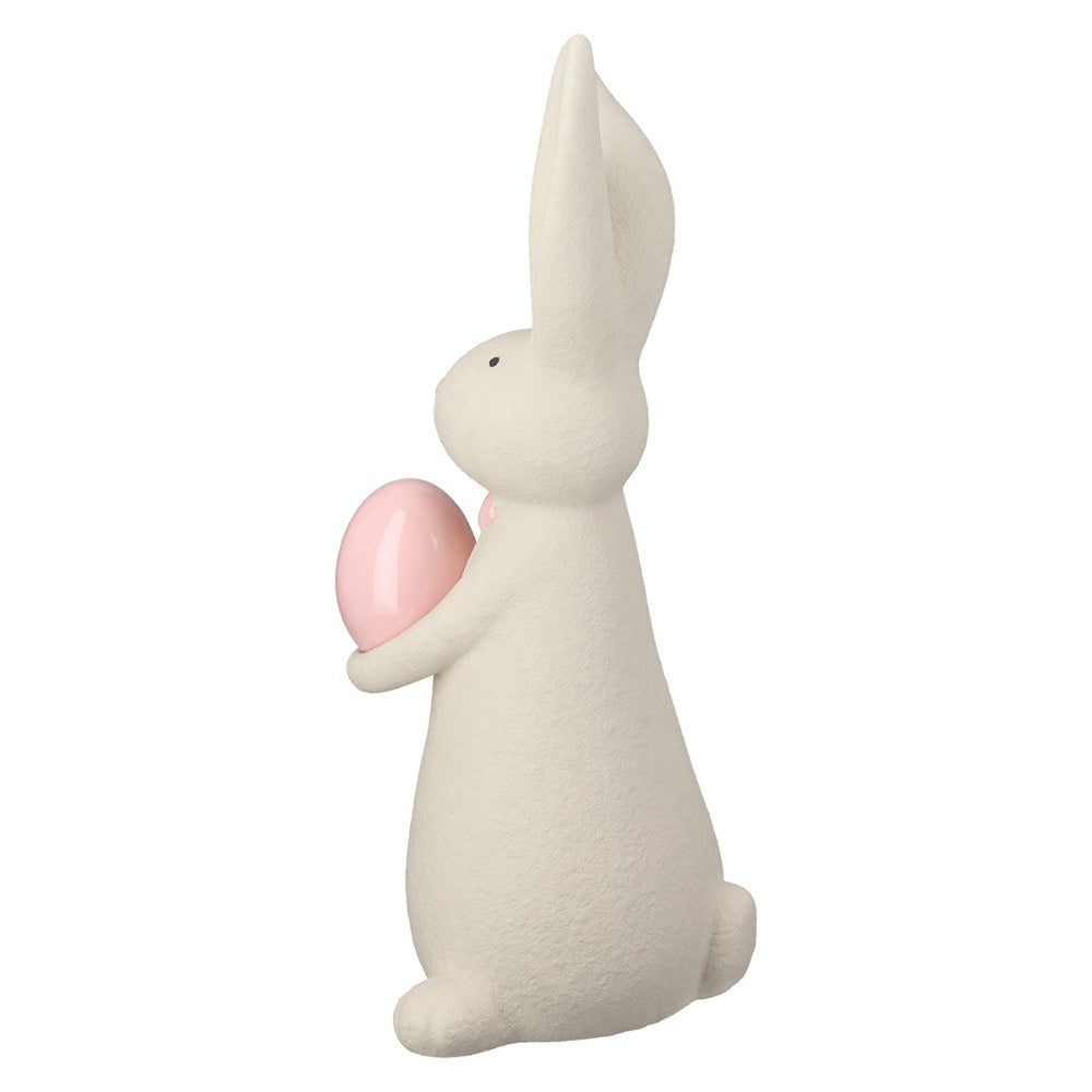 Gilde - Deko Hase Filipe Keramik creme weiß Large