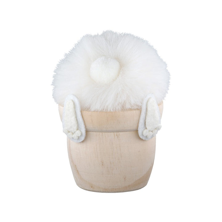 Gilde - Deko Hase im Topf Holz