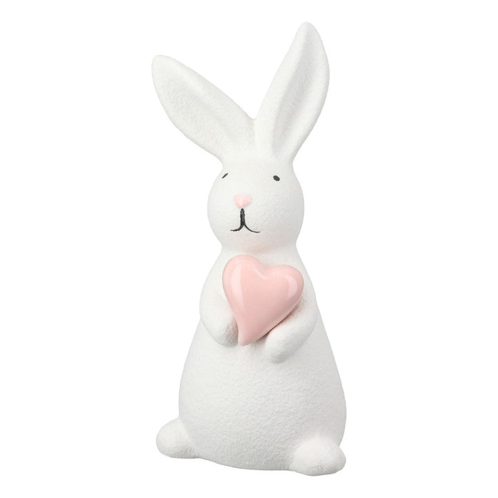 Gilde - Deko Hase Filipe Keramik creme weiß Small