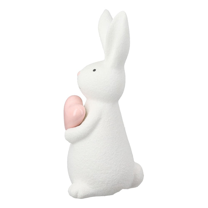 Gilde - Deko Hase Filipe Keramik creme weiß Small