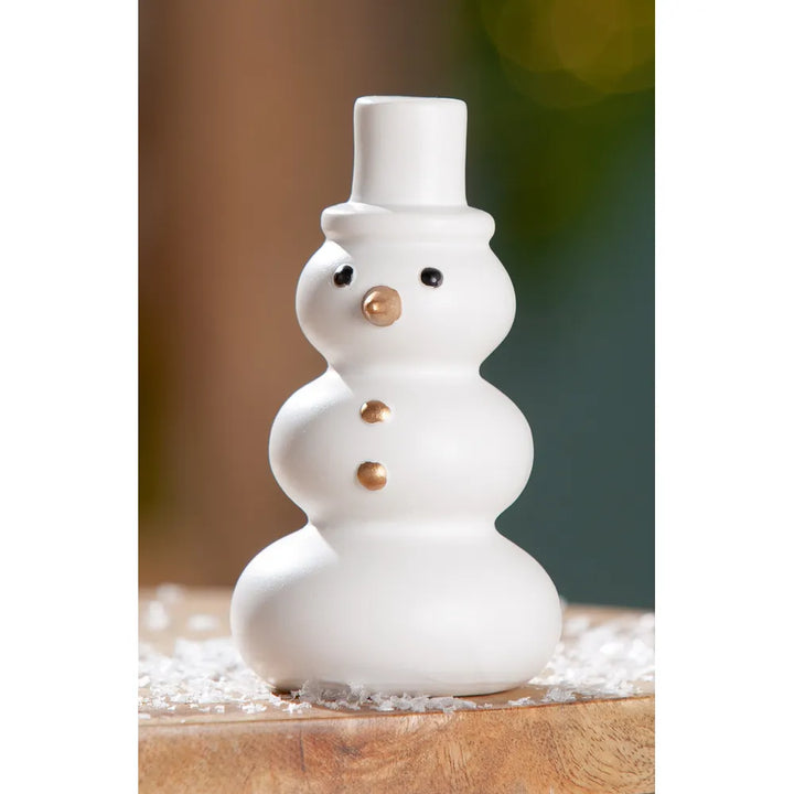 Gilde - Figur Schneemann "Freddy" dekorative Weihnachtsfigur für Zuhause und Deko