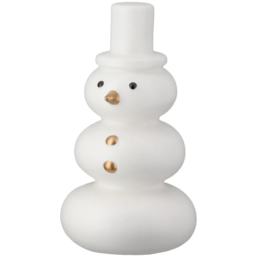 Gilde - Figur Schneemann "Freddy" dekorative Weihnachtsfigur für Zuhause und Deko