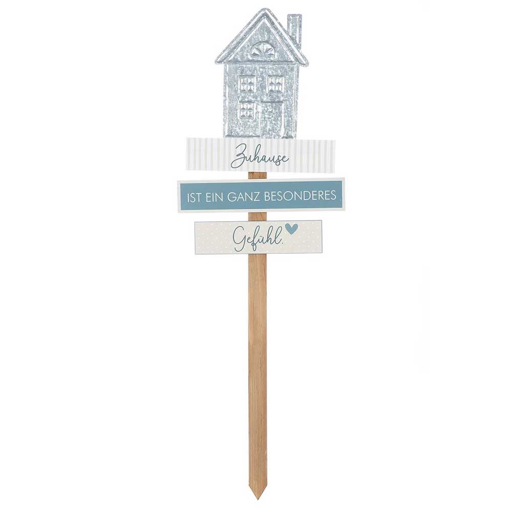 Gilde - Gartenstecker Haus Deko – Familie & Zuhause Spruch