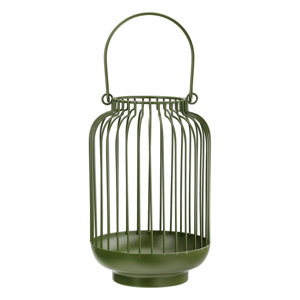 Gilde - Kerzenleuchter Vigo Metall dunkelgrün