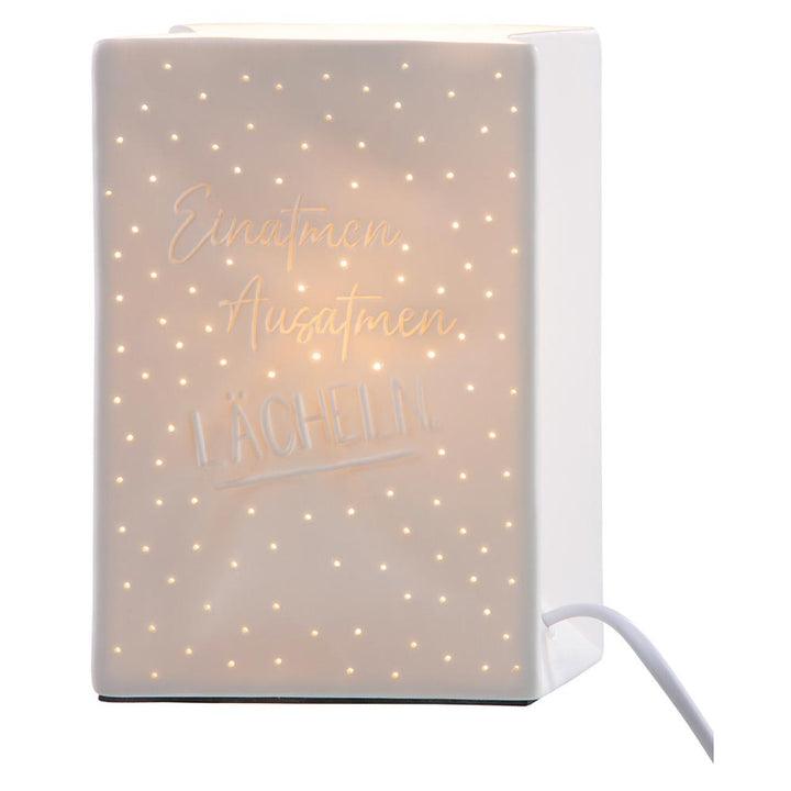 Gilde - Lampe Porzellan Lächeln