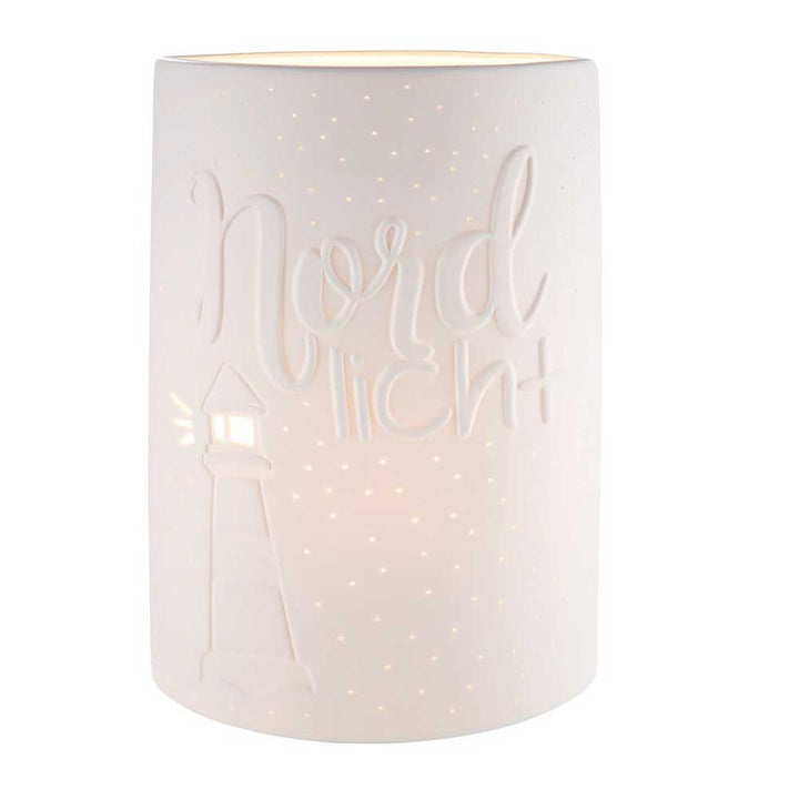 Gilde - Lampe Porzellan Nordlicht Leuchtturm