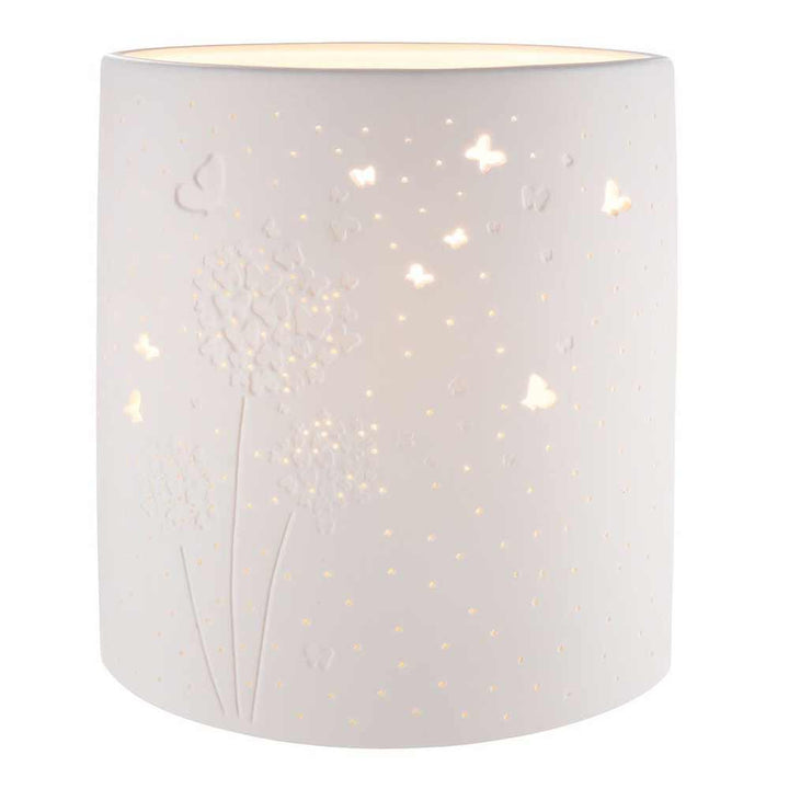 Gilde - Lampe Porzellan Pusteblume