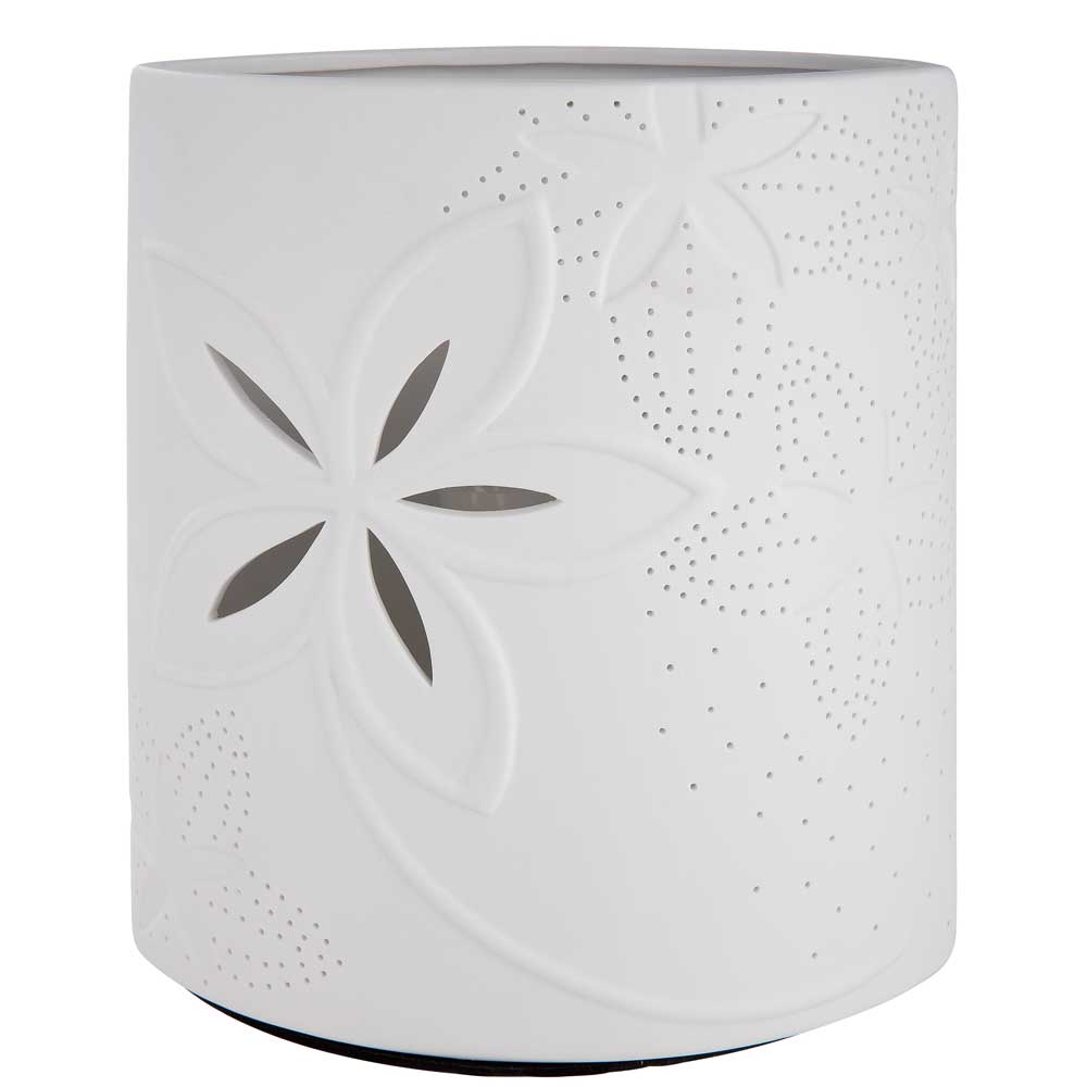 Gilde - Lampe Porzellan Glücksmomente mit Blume
