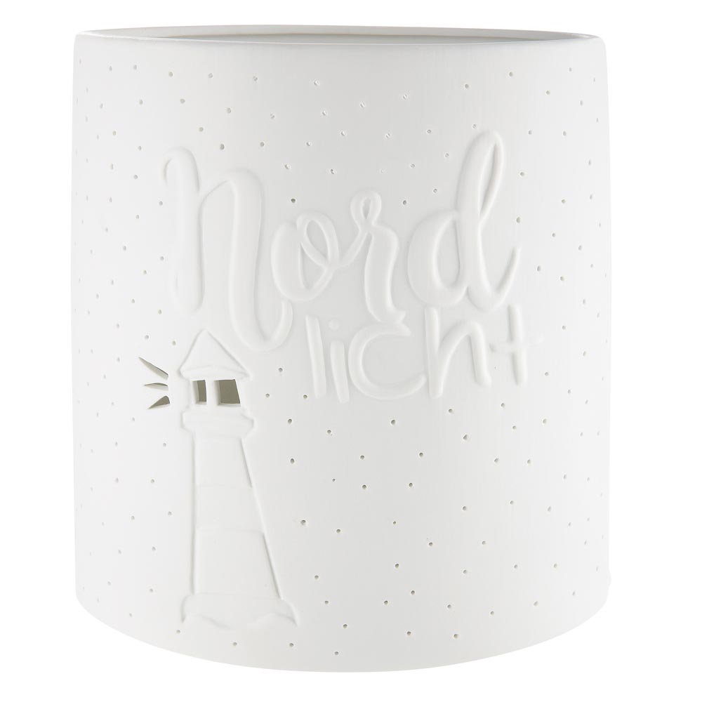 Gilde - Lampe Porzellan Nordlicht Leuchtturm