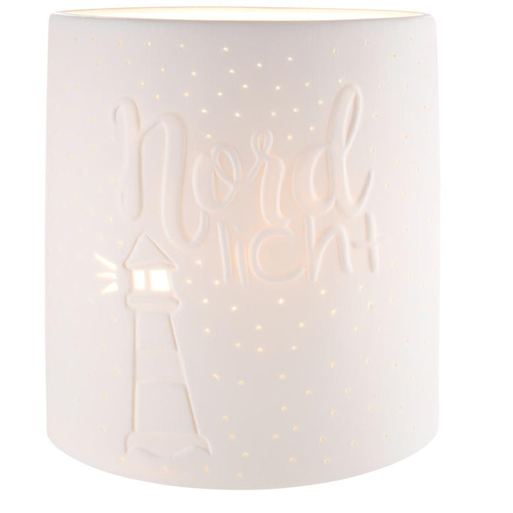Gilde - Lampe Porzellan Nordlicht Leuchtturm