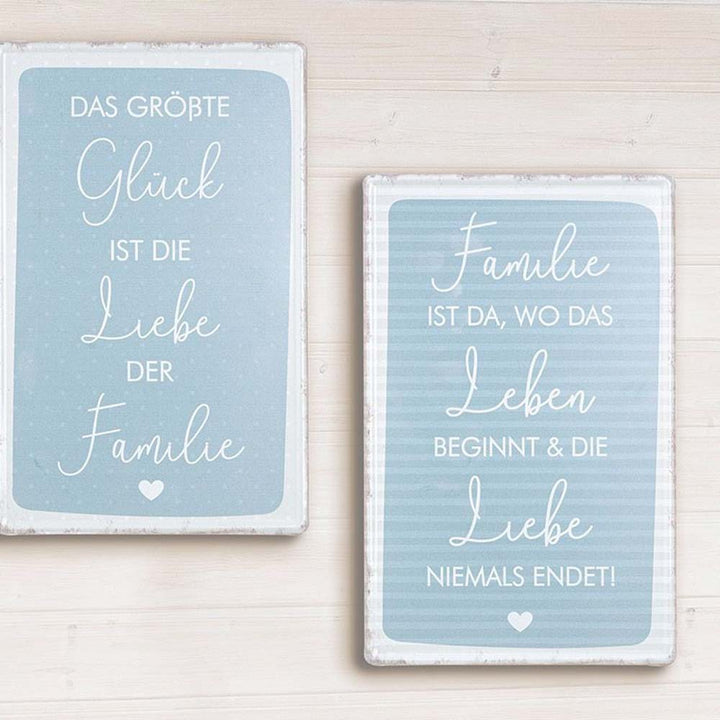 Gilde - Vintage Metallschild Familie & Liebe Deko Wandbild