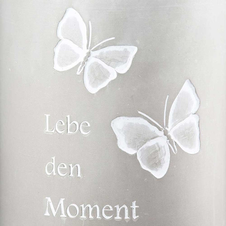 Gilde - Weinkühler Betonoptik Lebe den Moment
