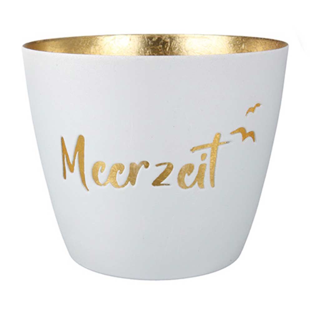 Gilde - Windlicht Meerzeit Schriftzug