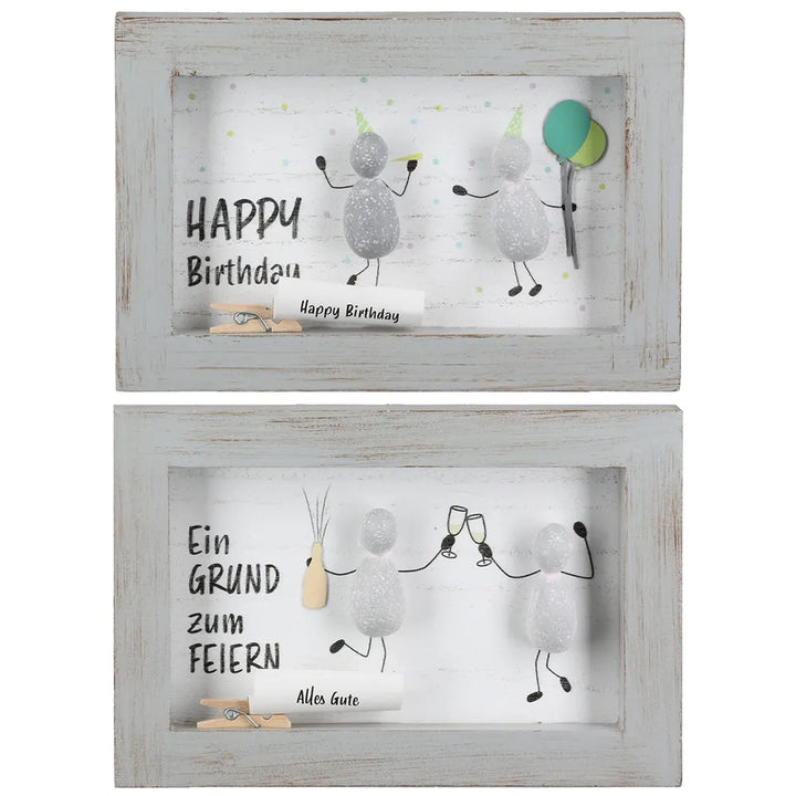 Gildehandwerk Bild Steinbild Spruch Grußkärtchen