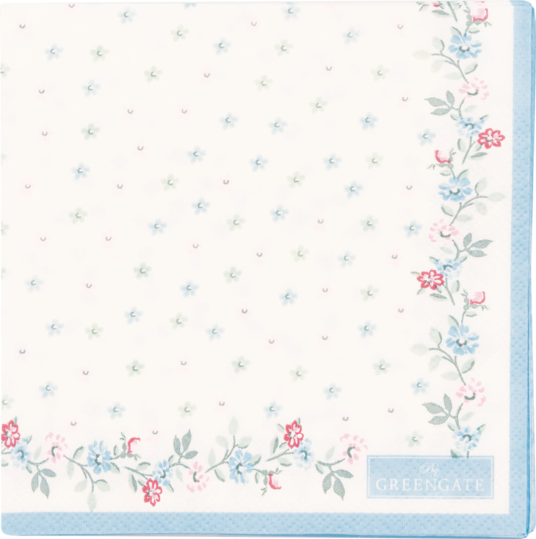 GreenGate - Alivia petit Papierservietten white small 20 Stück