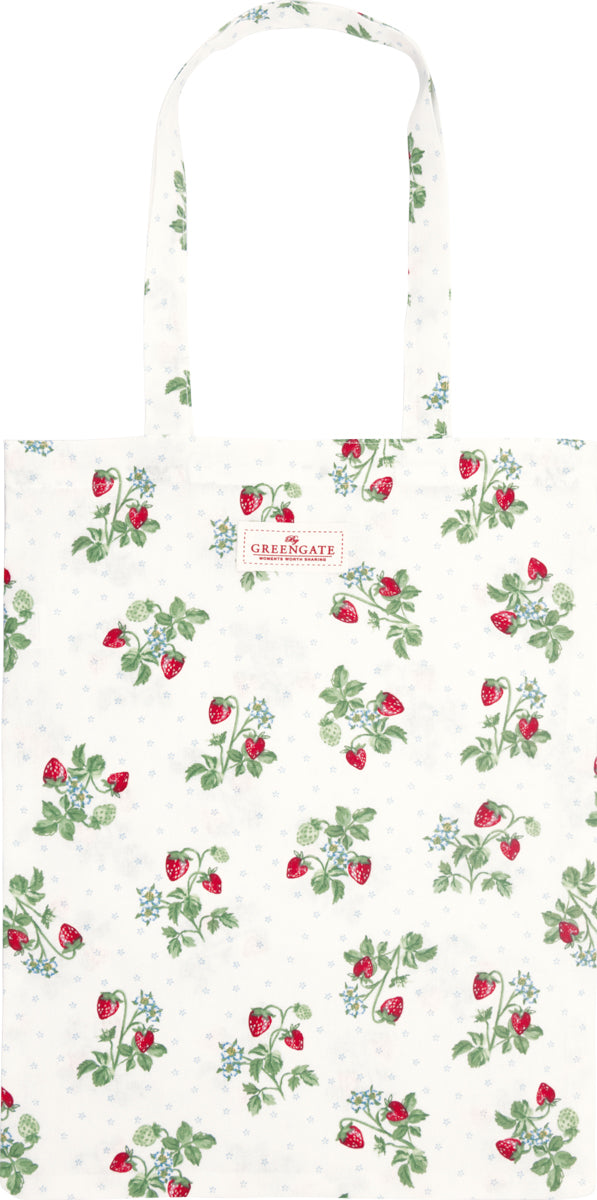 GreenGate - Berry Baumwolltasche white