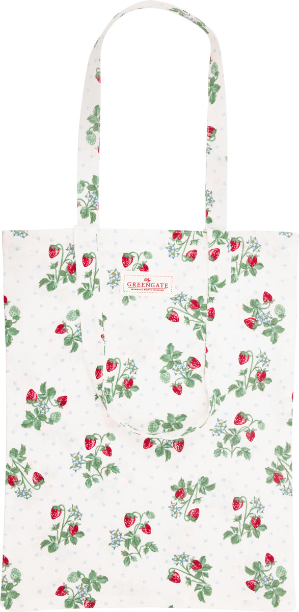 GreenGate - Berry Baumwolltasche white
