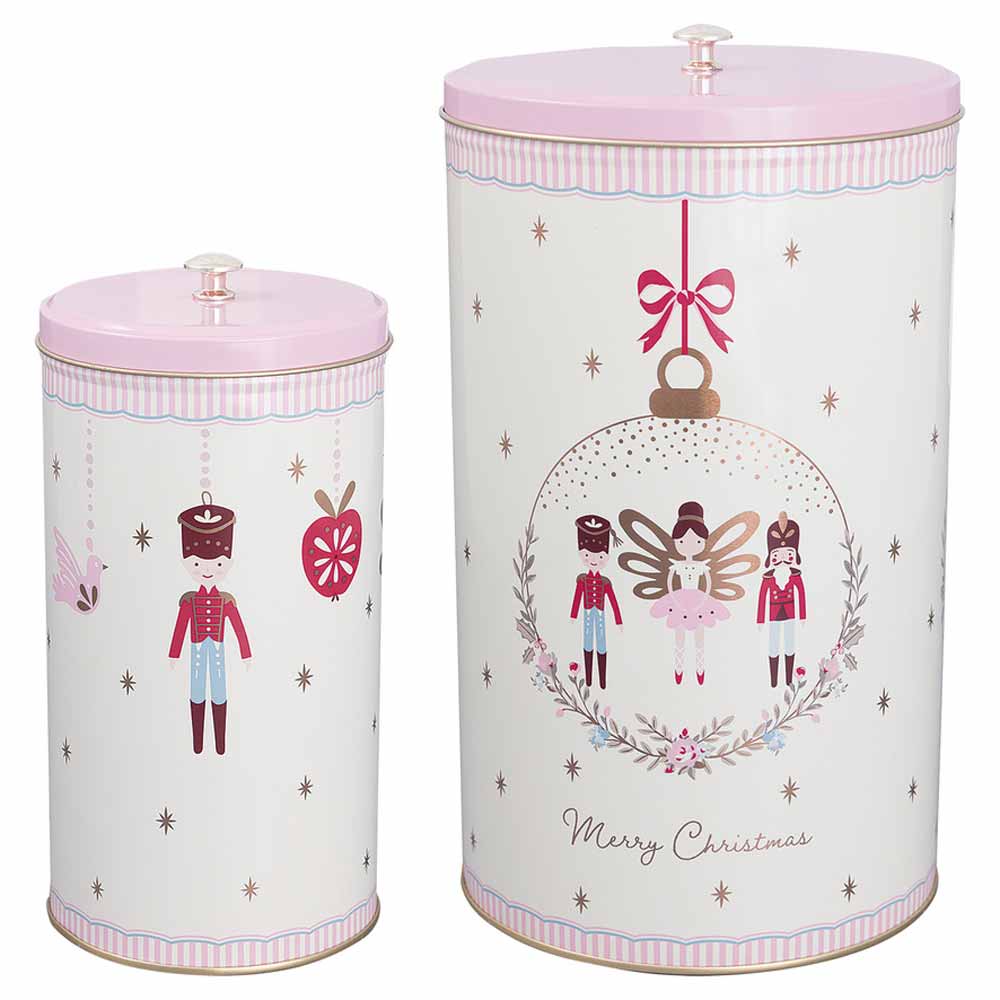 GreenGate - Cindarella runde Metalldosen white 2er-Set