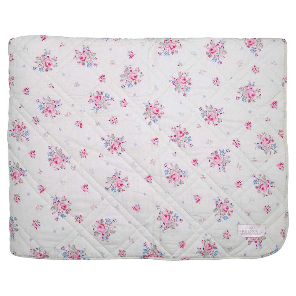 Ein GreenGate - Elysia Quilt Pale Grey 140x220 cm.