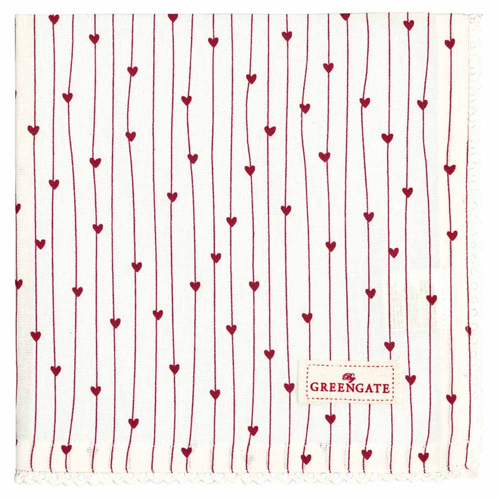 GreenGate - Grace Stoffserviette mit Spitze white