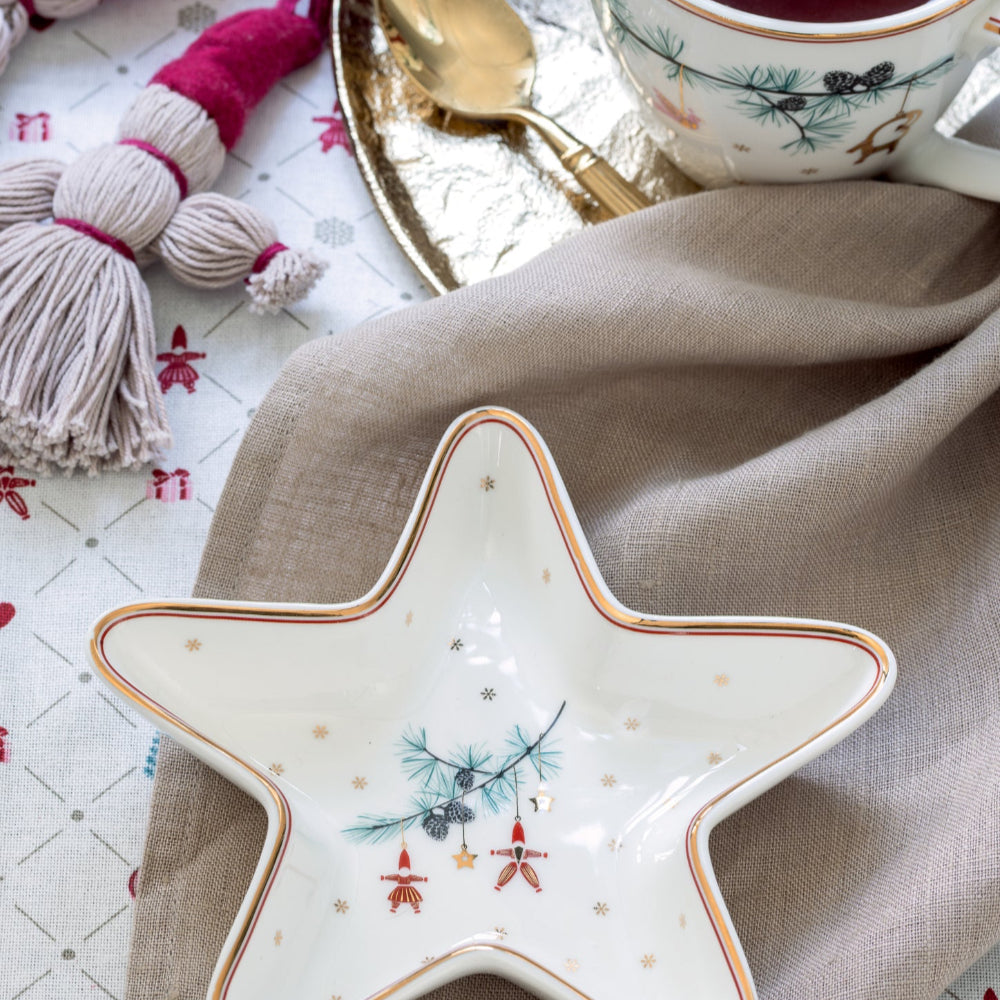 GreenGate - Clarina Stoffserviette mit Stickerei White