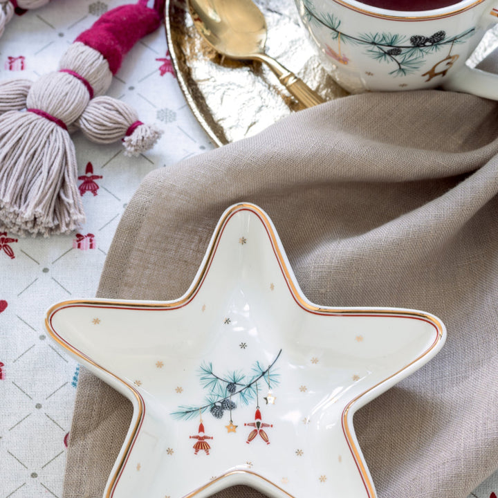 GreenGate - Clarina Stoffserviette mit Stickerei White