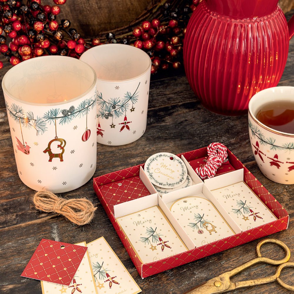 GreenGate - Clarina Stoffserviette mit Stickerei White