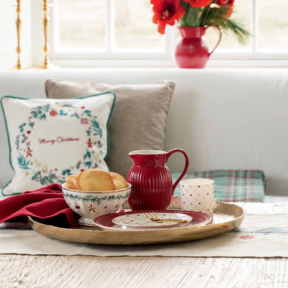 GreenGate - Clarina Stoffserviette mit Stickerei White