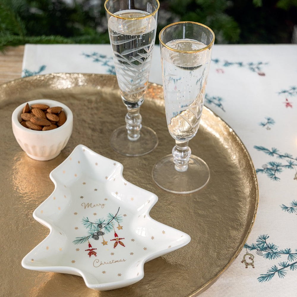 GreenGate - Clarina Stoffserviette mit Stickerei White