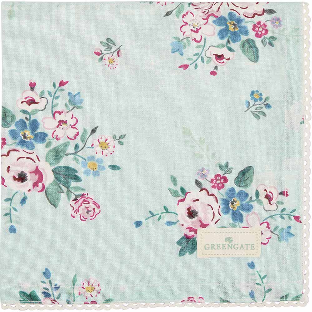 GreenGate - Inge-Marie Stoffserviette mit Spitze mint