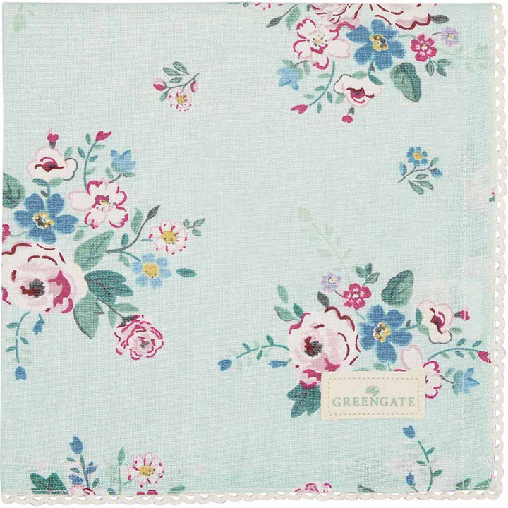 GreenGate - Inge-Marie Stoffserviette mit Spitze mint