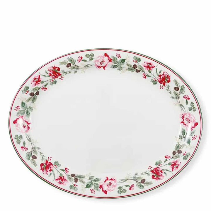 GreenGate - Leonora Servierplatte oval white