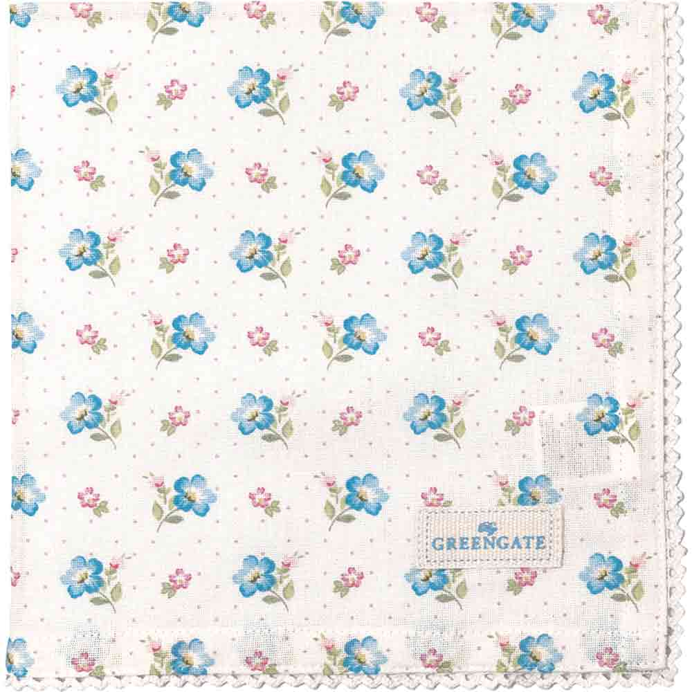 GreenGate - Rosalia Stoffserviette mit Spitze white