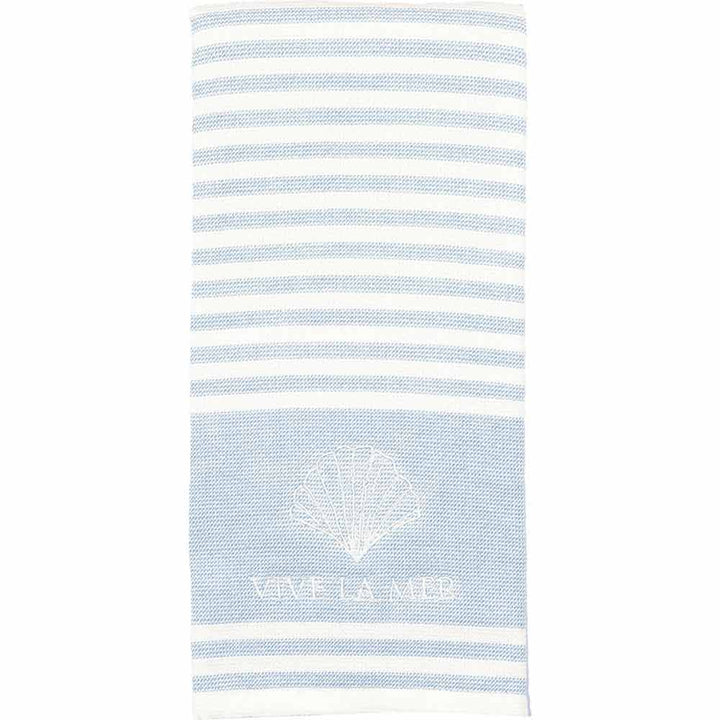 GreenGate - Vive la mer Badehandtuch pale blue 40 x 70 cm