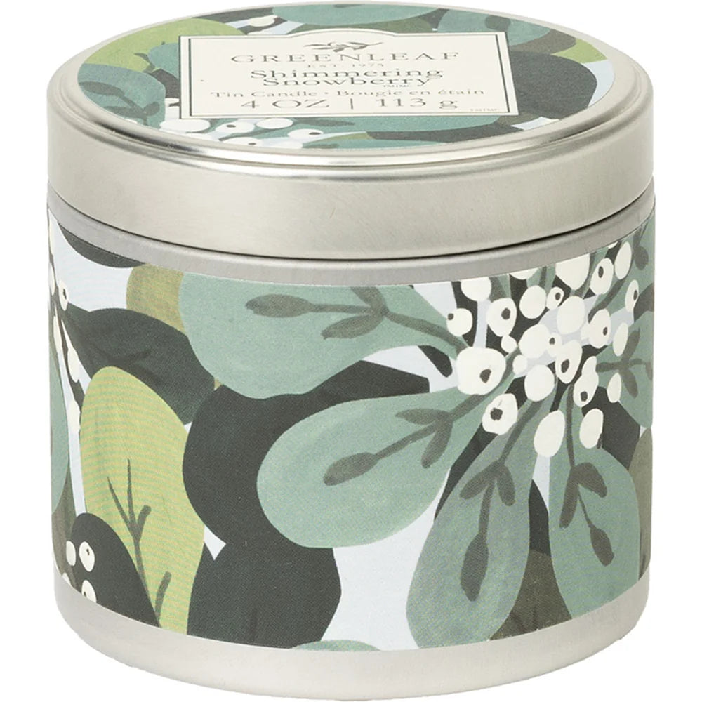 Greenleaf – Dosenkerze Shimmering Snowberry – Festlicher Beerenduft für die Winterzeit