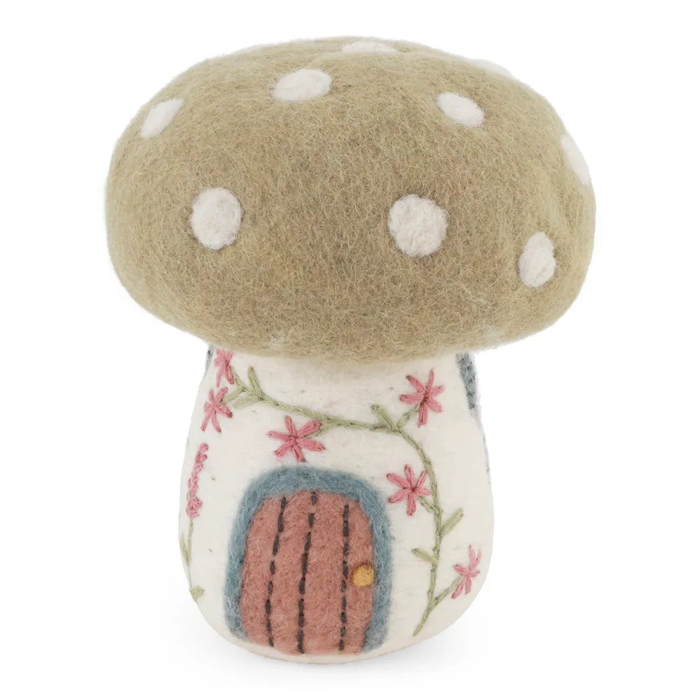 Gry & Sif - Großes Frühlings-Pilzhaus Filz mit Stickerei