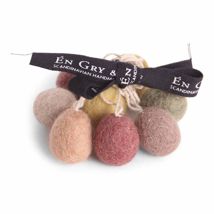 En Gry & Sif - Anhänger Eier Filz 8er-Setegg ornaments.